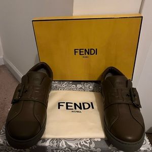 Olive green Fendi sneakers NEVER BEEN WORN